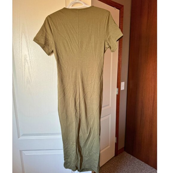 Shein Surplice Neck Drawstring Split Thigh Dress - Picture 2 of 2